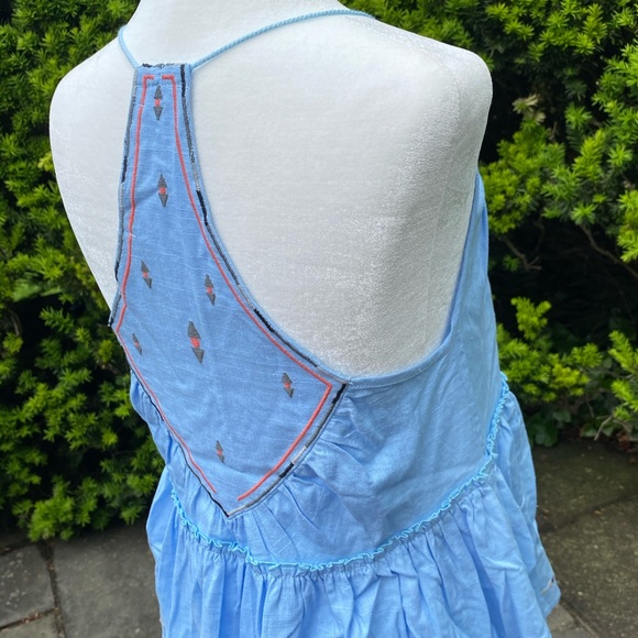 Gorgeous Embroidered Baby Blue Flowy Top***Small - Picture 10 of 14